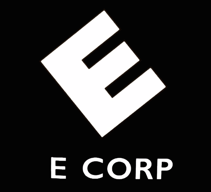 Black E Logo - E Corp. Mr. Robot