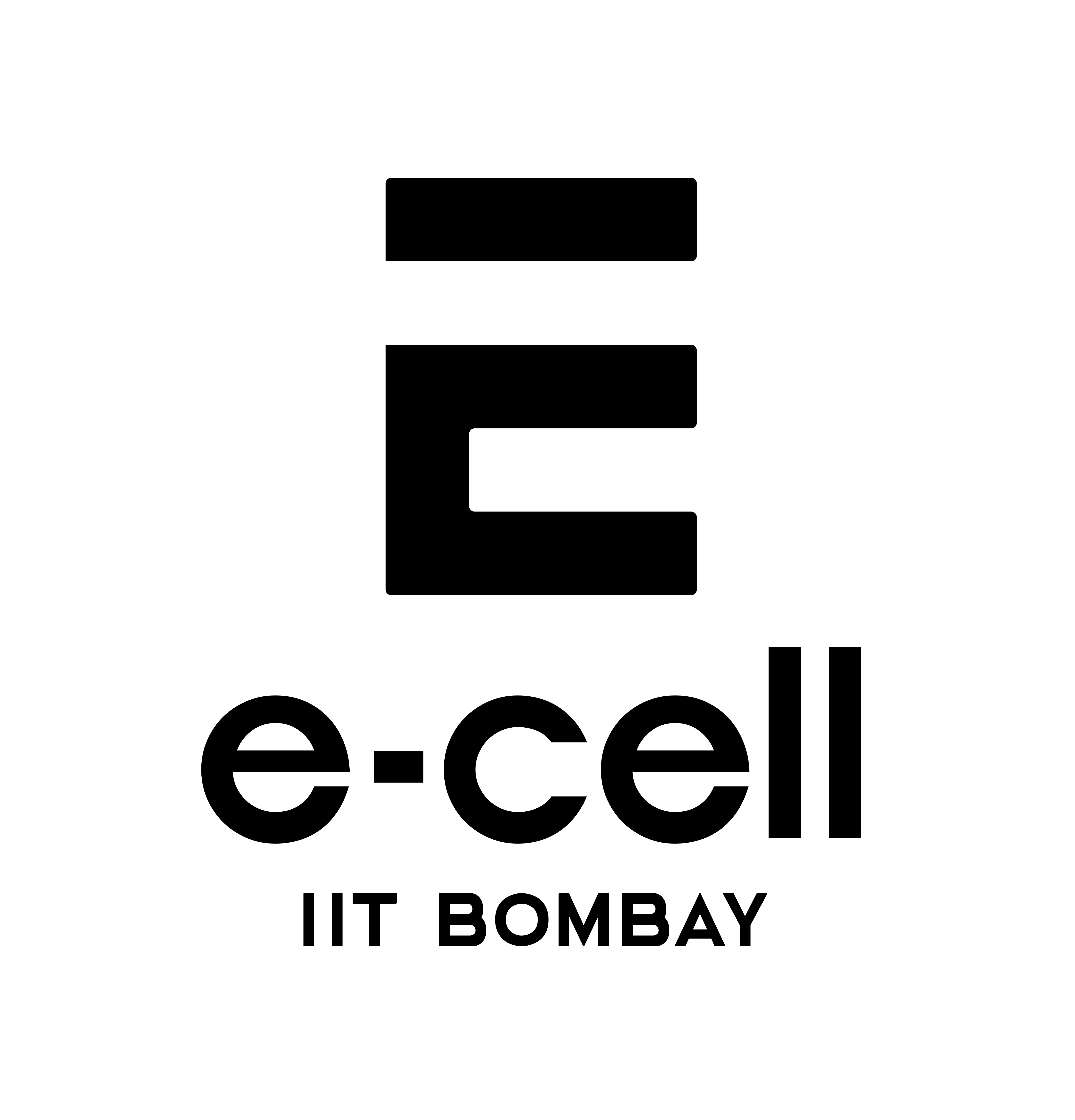 Black E Logo - E-Cell IIT Bombay
