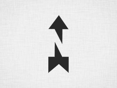 Cool Arrow Logo - N logo. north arrows for site plans. Logo design, Logos, Logo