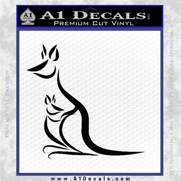 Baby DG Logo - Kangaroo & Baby DG Decal Sticker A1 Decals