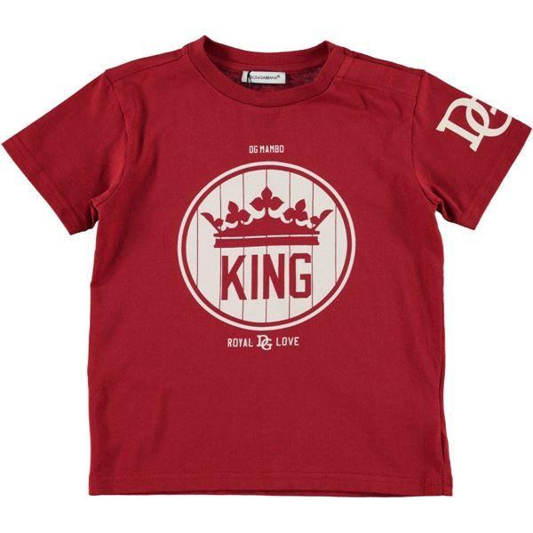 Baby DG Logo - Babies 'DG King' Crown Print T Shirt Red Cloudo. Contemporary