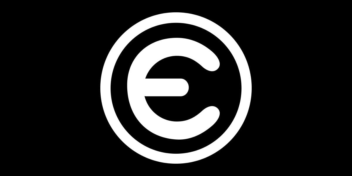 Black E Logo - Emporium Arcade Bar Chicago