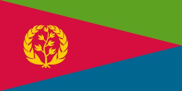 Red and Blue and Yellow Logo - Flag of Eritrea | Britannica.com
