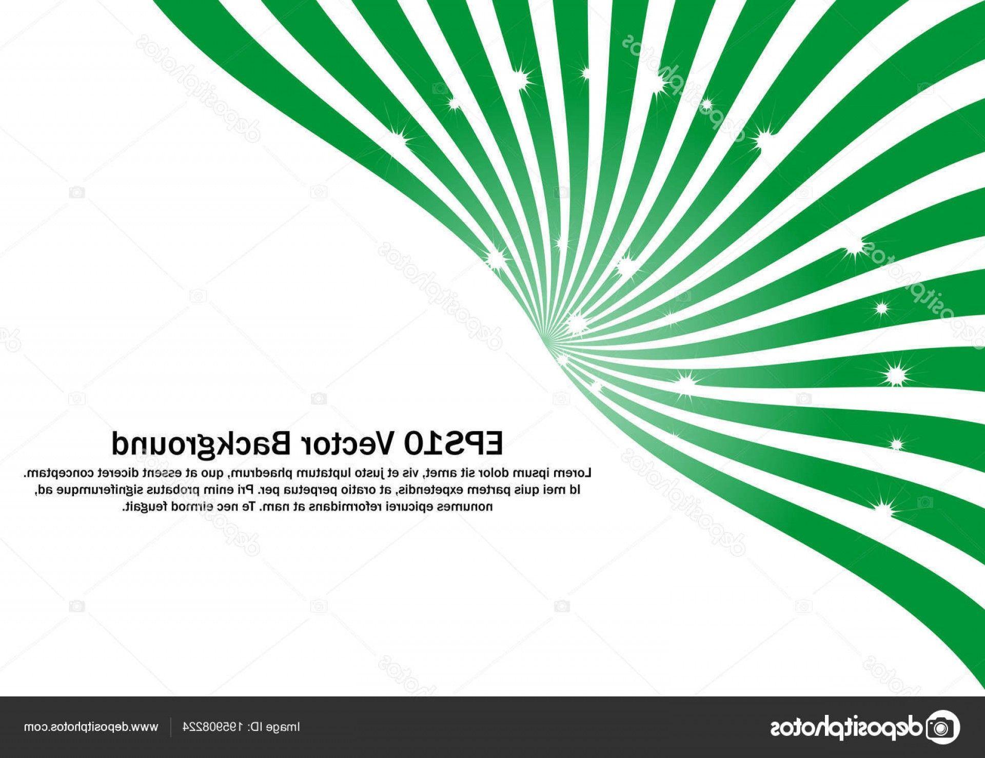 Green and White Swirl Logo - Stock Illustration Green White Swirl Strips Vector