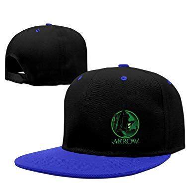 Cool Arrow Logo - Unisex Cool Green Arrow Logo Oliver Queen Hip Hop Flex Hat: Amazon