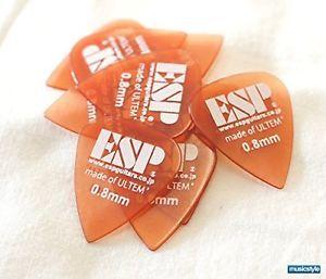 Orange Tear Drop Logo - ESP PT-PSU08 Pick made of ULTEM teardrop Orange 0.8mm 10 set ...