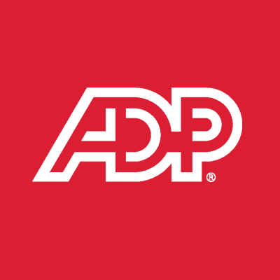 White and Red ADP Logo - LogoDix