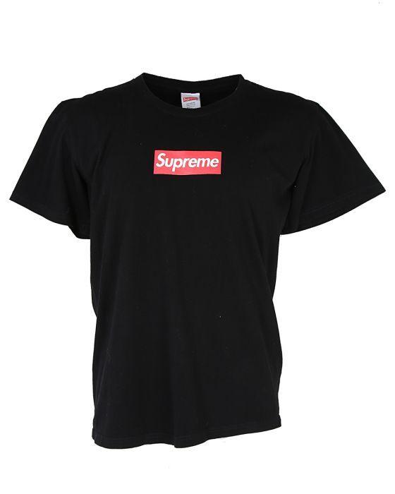Black E Logo - Genuine Black Supreme Box Logo T Shirt - XL Black £85 | Rokit ...