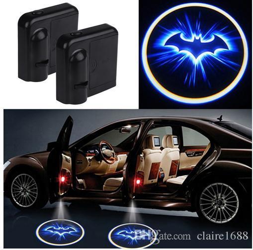 Car Interior Logo - LED Car Door Welcome Light Laser Projector Logo Batman Shadow