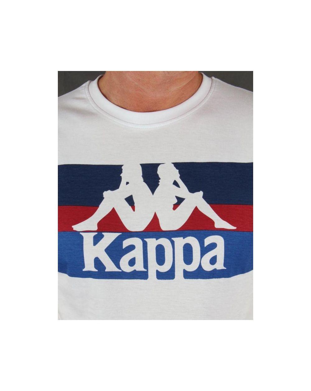 Red and White Kappa Logo - Robe Di Kappa Skippa Logo T-shirt White/blue/red - kappa logo ...
