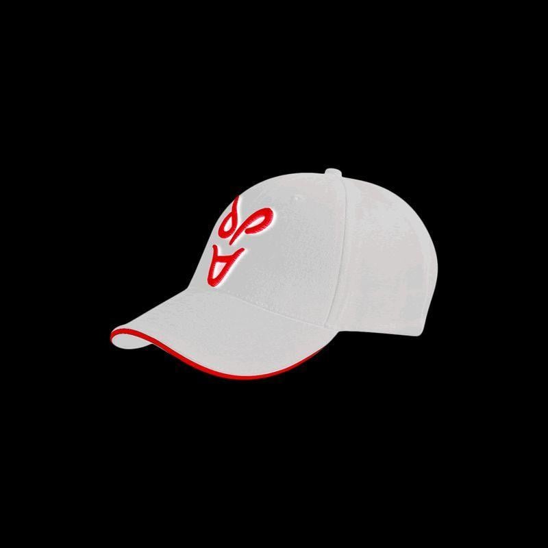 White and Red ADP Logo - ADP cap Junior