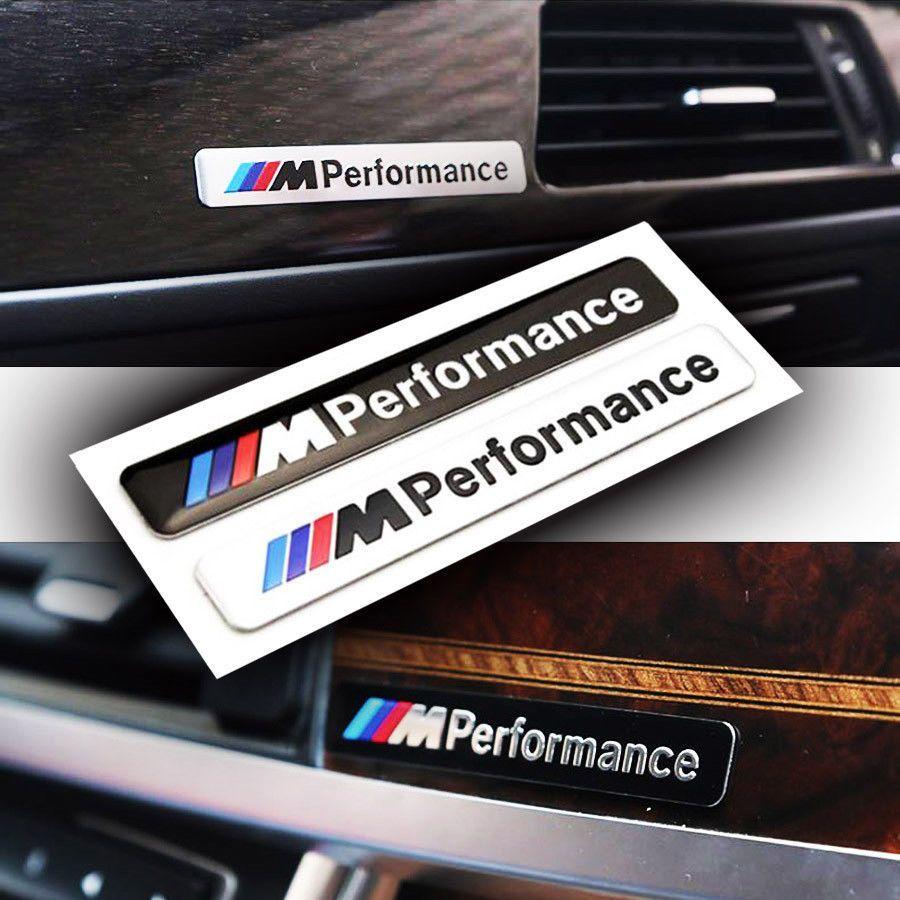 Car Interior Logo - M Performance 3D 3M Sticker Emblem for BMW E46 E60 F10 F30 Car ...