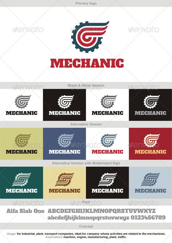 Industrial Mechanic Logo - Mechanic Logo by serkorkin | GraphicRiver