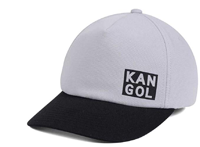 Kangol Logo - Kangol Cut Out Logo Flexfit L/XL Black Gray Hat Cap at Amazon Men's ...