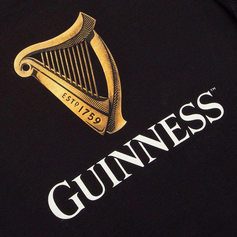 Guinness Harp Logo - Guinness (Harp) T Shirt (Black)