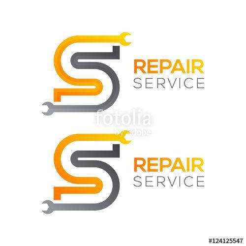 Industrial Mechanic Logo - Letter S with wrench logo, Industrial, repair, tools, service