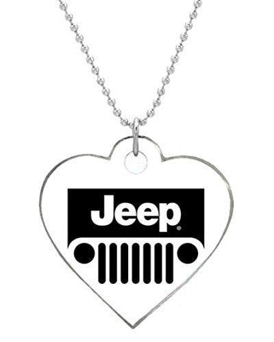 Awesome Jeep Logo - Jeep Logo Custom Personalized Pet Dog Tag Heart Shaped one sides
