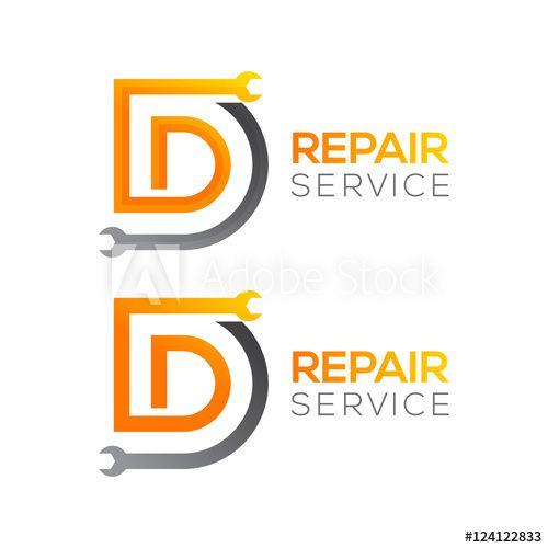 Industrial Mechanic Logo - Letter D with wrench logo, Industrial, repair, tools, service