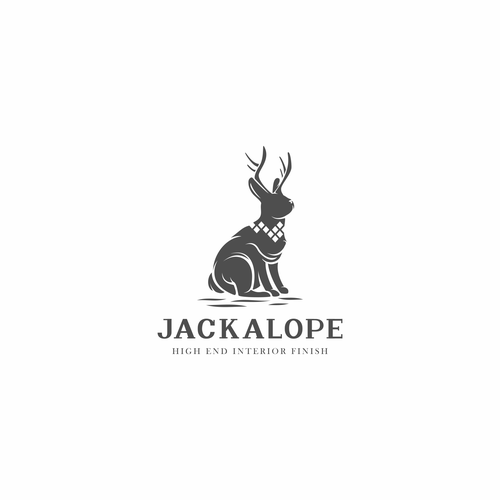 Jackalope Logo - Jackalope Construction Business. Logo design contest