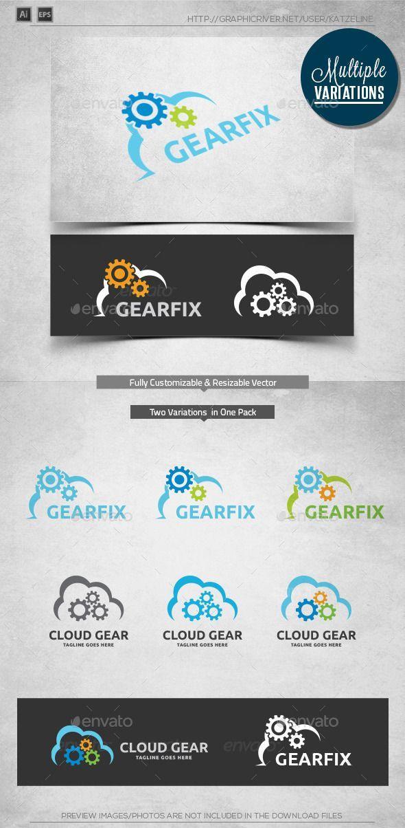 Industrial Mechanic Logo - Gear Maintenance - Logo Template (AI Illustrator, Resizable, CS ...