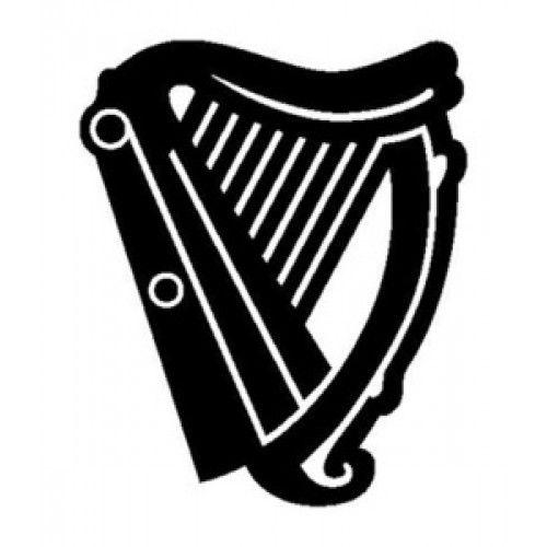 Guinness Harp Logo - GUINNESS HARP SIGN vinyl graphic decal / sticker Food