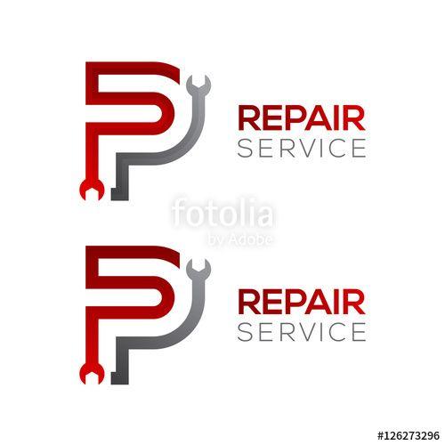 Industrial Mechanic Logo - Letter P with wrench logo, Industrial, repair, tools, service
