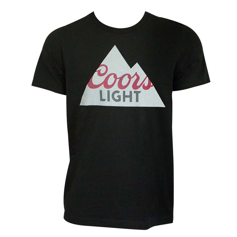 Coors Light Mountain Logo - Coors Light Mountain Logo Men's Black Tee Shirt