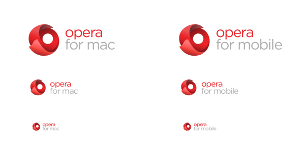 Old Opera Logo - Opera软件品牌设计重塑&Opera软件视觉识别设计欣赏, 软件标志设计欣赏