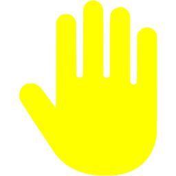 Yellow Hand Logo - Yellow hand cursor icon yellow cursor icons
