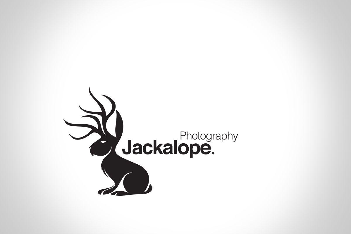 Jackalope Logo - Photography. Jackalope. Logo. Design. Black & White. jackalope
