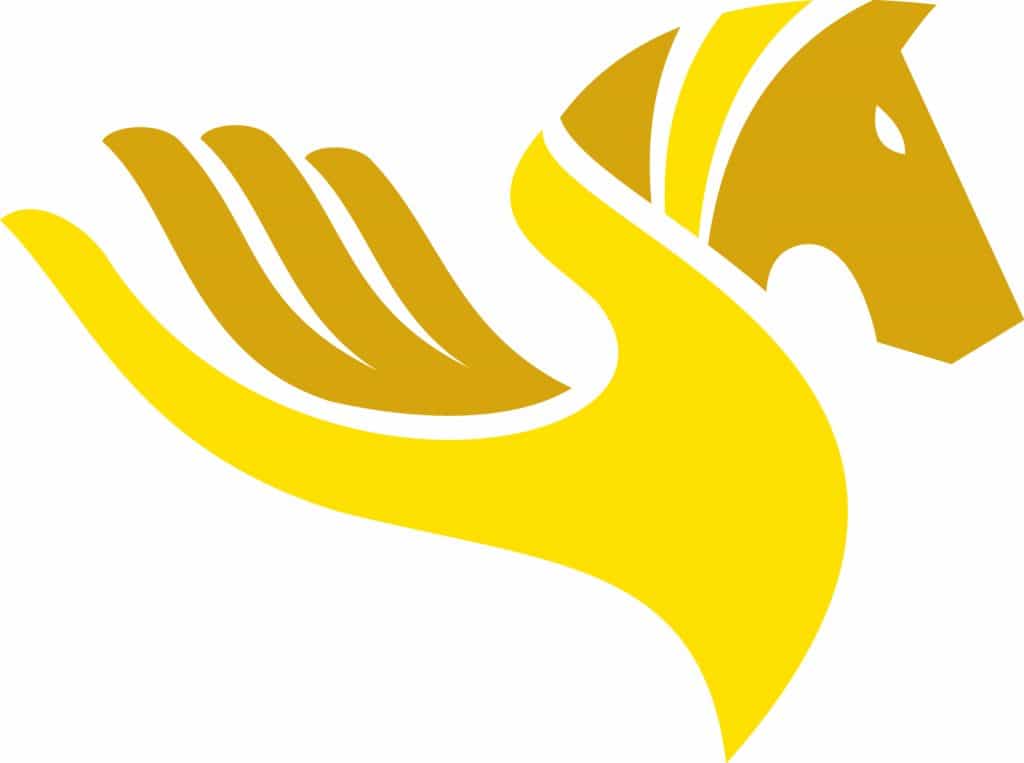 Yellow Hand Logo - Horse Company Logo Design. Equicorrect. How We Designed It