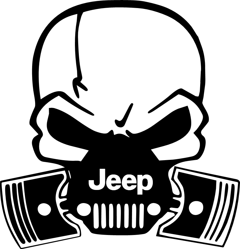 Awesome Jeep Logo - Cool Skulls Logo Png Images