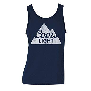 Coors Light Mountain Logo - Coors Light Men's Dark Navy Tank Top Medium: Amazon.co.uk: Clothing