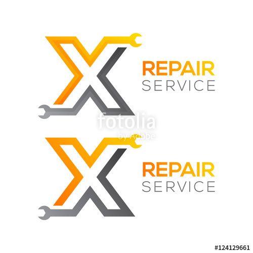 Industrial Mechanic Logo - Letter X with wrench logo, Industrial, repair, tools, service