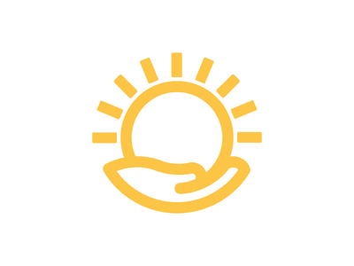 Yellow Hand Logo - Terrific Sun Logos For Design Inspiration