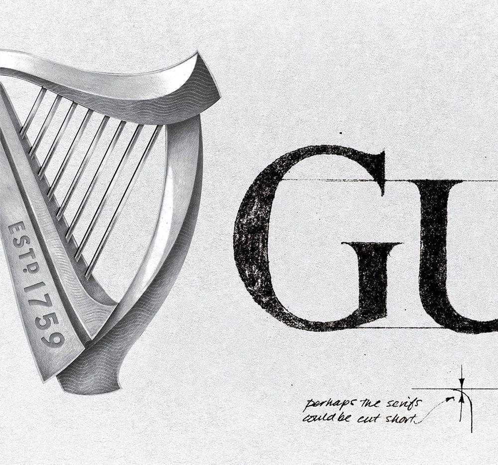 A Company with Harp Beer Company Logo - Brand New: New Logo for Guinness by Design Bridge