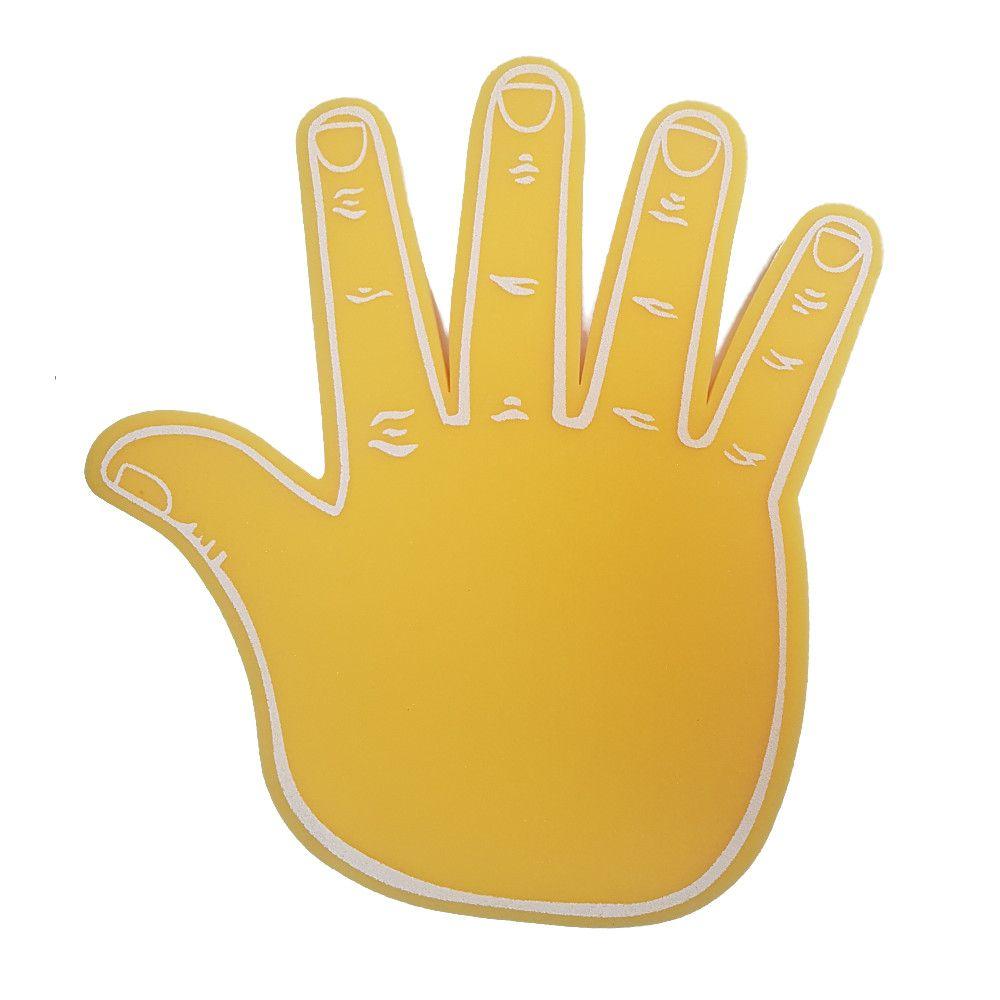 Yellow Hand Logo - GIANT YELLOW HIGH FIVE FOAM HAND - BIG FOAM FINGERS FOOTBALL MATCH ...