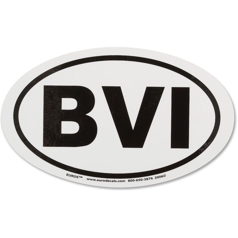 BVI Logo - BVI Euro Sticker – Soggy Dollar