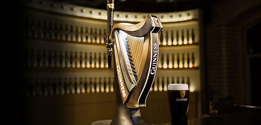 Draft Beer Harp Logo - Guinness launches a hand-finished, illuminated font, modelled on its ...