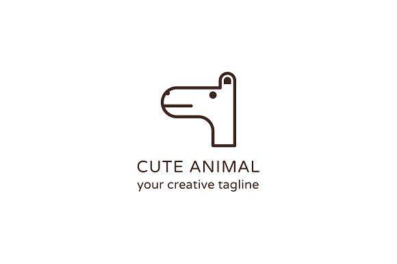 Cute Animal Logo - Cute Animal Logo ~ Logo Templates ~ Creative Market