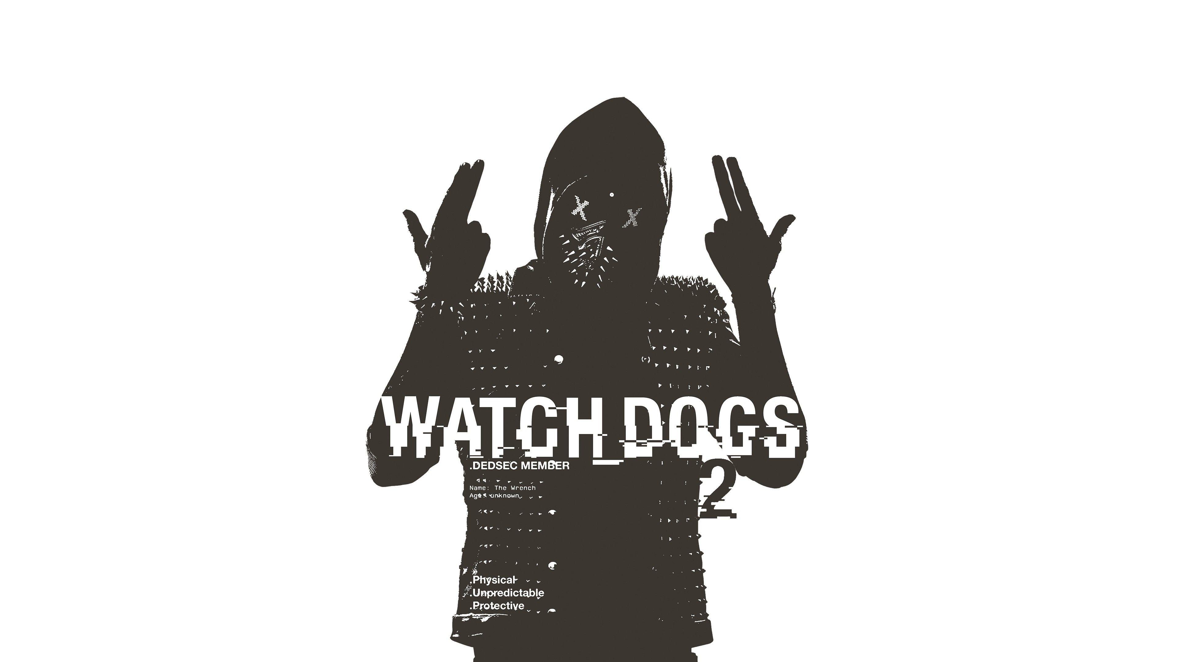 Silhouette Logo - Wallpaper : silhouette, logo, graphic design, Ubisoft, Watch Dogs 2 ...