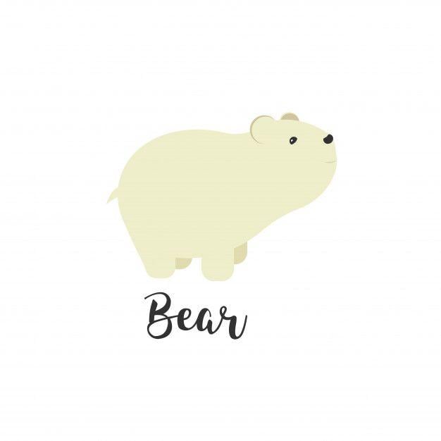Cute Animal Logo - Cute little bear. greeting card with cute bear. vector cartoon