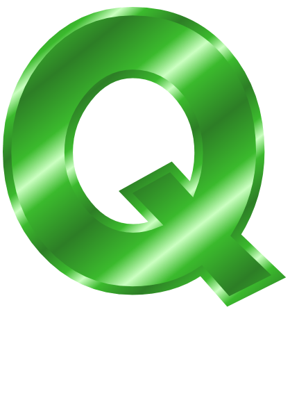 Green Q Logo - green q logo green metal letter capitol q