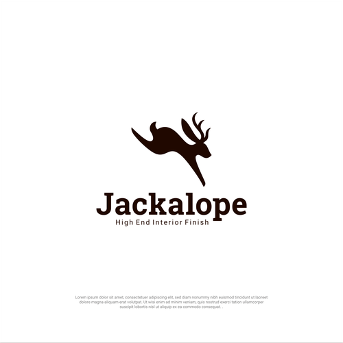 Jackalope Logo - Jackalope Construction Business. Logo design contest