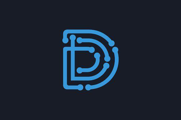 Blue Double S Logo - Double Letter D Logo - DD ~ Logo Templates ~ Creative Market