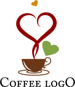 Heart Food and Drink Logo - Coffee Cup Food Drink Logo Vector (.AI) Free Download