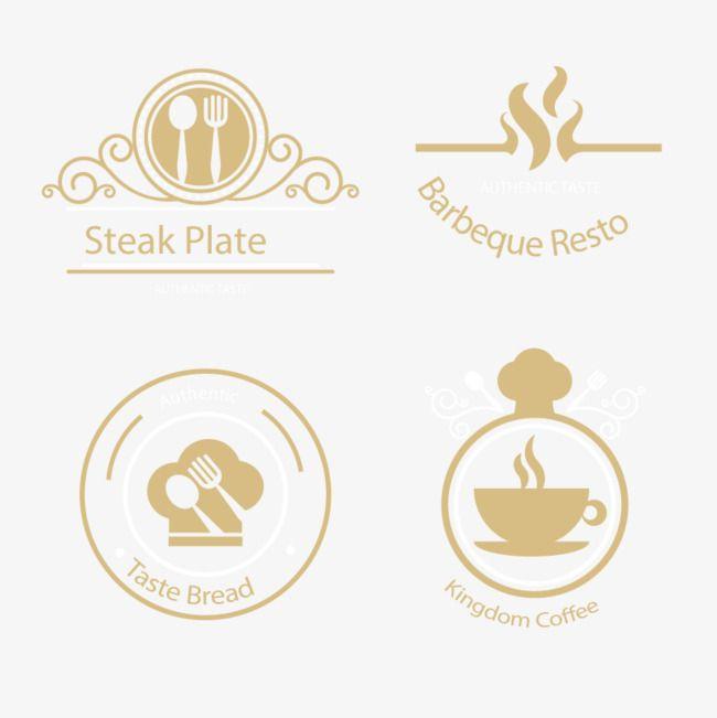Coffee Food Logo - Vector Restaurant Logo, Tableware, Coffee, Food PNG and Vector