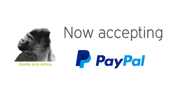 We Now Accept PayPal Logo - We Now Accept Paypal Payments. Gorilla Arts Africa