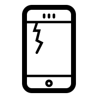 Cracked Phone Logo - Broken-phone icons | Noun Project