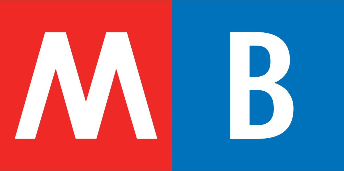 Blue and Red B Logo - Line B (Rome Metro)